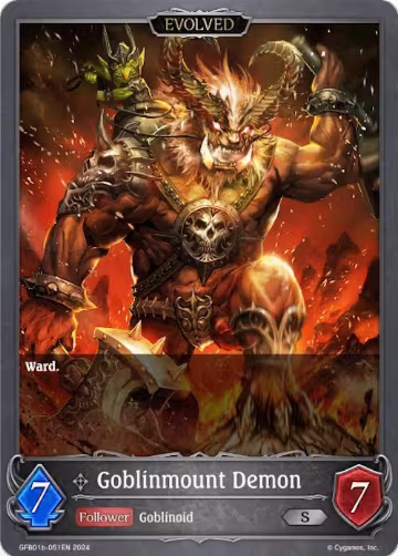 Goblinmount Demon (Evolved) (GFB01b-051EN), Guide to Glory — Shadowverse card price