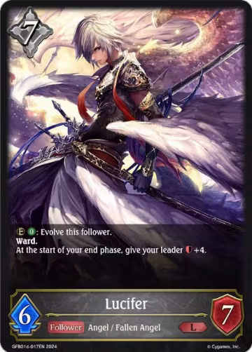 Lucifer (GFB01d-017EN), Guide to Glory — Shadowverse card price