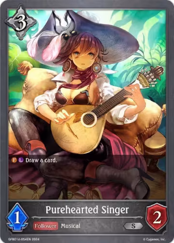 Purehearted Singer (GFB01d-054EN) (GFB01d-054EN), Guide to Glory — Shadowverse card price