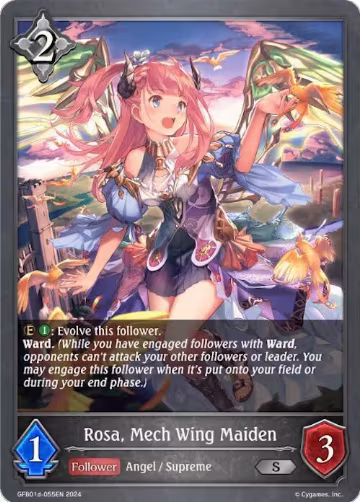 Rosa, Mech Wing Maiden (GFB01d-055EN) (GFB01d-055EN), Guide to Glory — Shadowverse card price