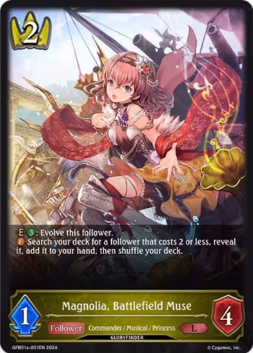 Magnolia, Battlefield Muse (GFB01a-001EN), Guide to Glory — Shadowverse card price