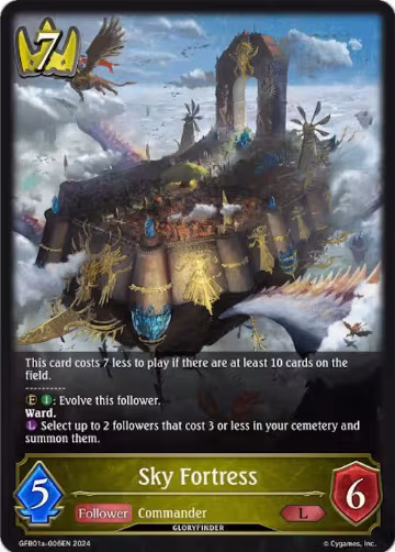 Sky Fortress (GFB01a-006EN), Guide to Glory — Shadowverse card price