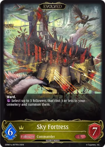 Sky Fortress (Evolved) (GFB01a-007EN), Guide to Glory — Shadowverse card price