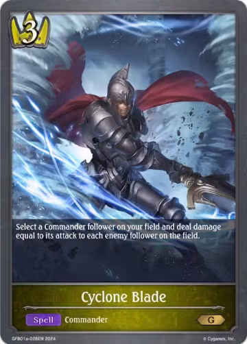 Cyclone Blade (GFB01a-028EN), Guide to Glory — Shadowverse card price