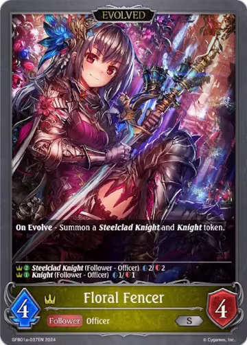 Floral Fencer (Evolved) (GFB01a-037EN), Guide to Glory — Shadowverse card price