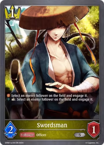 Swordsman (GFB01a-041EN), Guide to Glory — Shadowverse card price