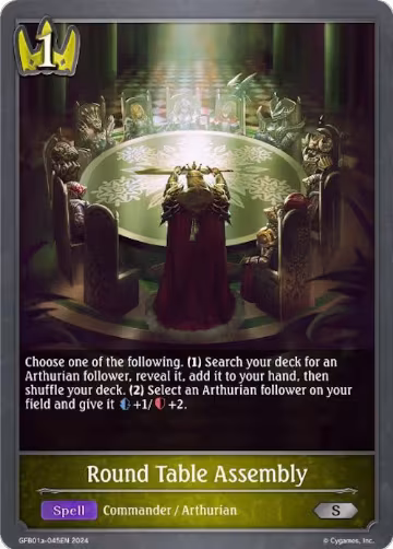 Round Table Assembly (GFB01a-045EN), Guide to Glory — Shadowverse card price
