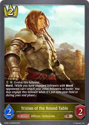 Tristan of the Round Table (GFB01a-064EN), Guide to Glory — Shadowverse card price
