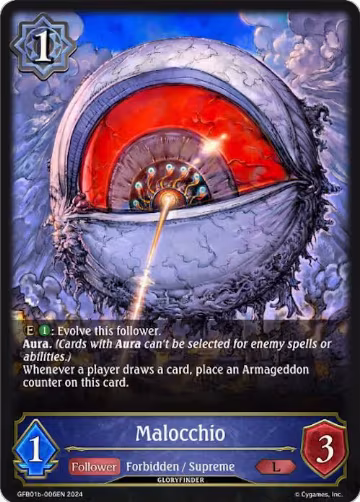 Malocchio (GFB01b-006EN), Guide to Glory — Shadowverse card price