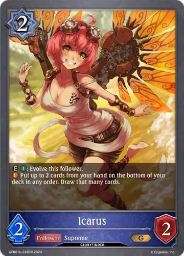 Icarus (GFB01b-018EN), Guide to Glory — Shadowverse card price