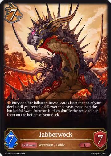 Jabberwock (GFB01b-013EN), Guide to Glory — Shadowverse card price
