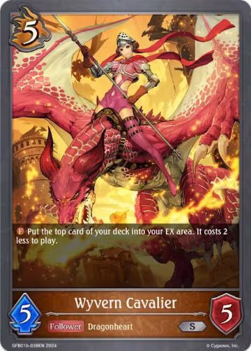 Wyvern Cavalier (GFB01b-039EN), Guide to Glory — Shadowverse card price