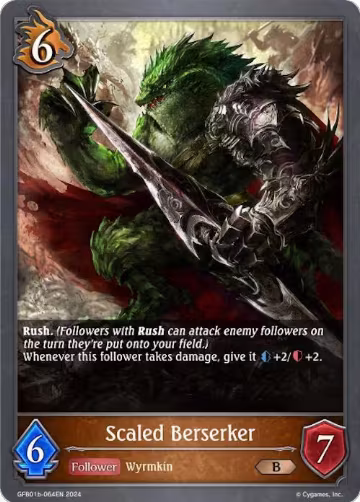 Scaled Berserker (GFB01b-064EN), Guide to Glory — Shadowverse card price