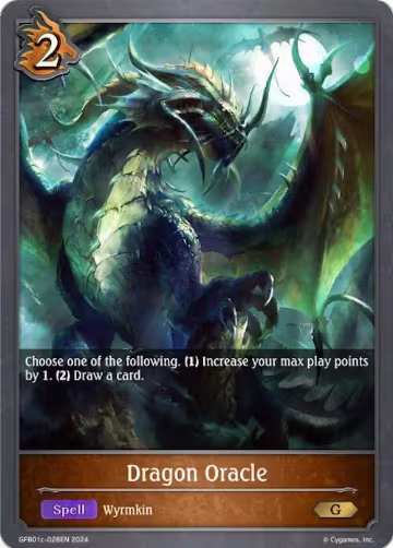 Dragon Oracle (GFB01c-028EN), Guide to Glory — Shadowverse card price