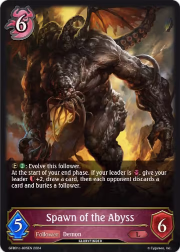 Spawn of the Abyss (GFB01c-005EN), Guide to Glory — Shadowverse card price