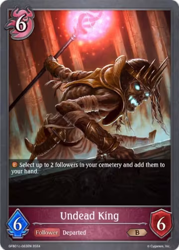 Undead King (GFB01c-063EN), Guide to Glory — Shadowverse card price