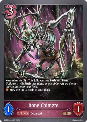 Bone Chimera (GFB01c-064EN), Guide to Glory — Shadowverse card price