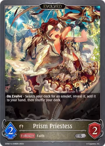 Prism Priestess (Evolved) (GFB01b-048EN) (GFB01b-048EN), Guide to Glory — Shadowverse card price