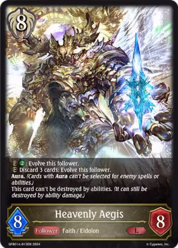 Heavenly Aegis (GFB01d-013EN), Guide to Glory — Shadowverse card price