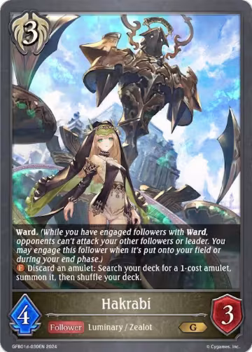 Hakrabi (GFB01d-030EN), Guide to Glory — Shadowverse card price