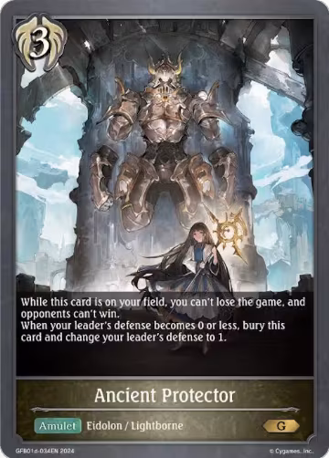 Ancient Protector (GFB01d-034EN), Guide to Glory — Shadowverse card price