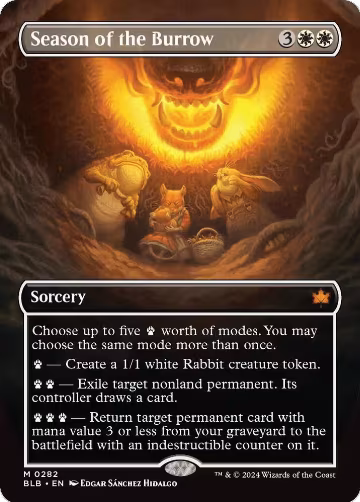Season of the Burrow (Borderless) (282), Bloomburrow — Magic card price