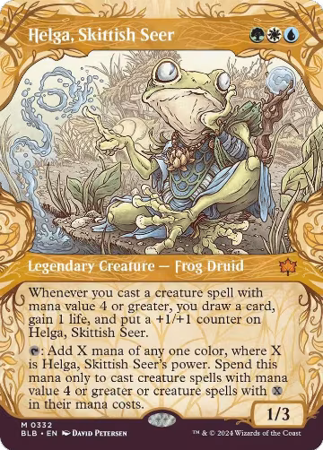 Helga, Skittish Seer (Showcase) (332), Bloomburrow — Magic card price