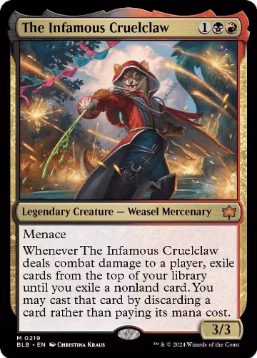 The Infamous Cruelclaw (219), Bloomburrow — Magic card price