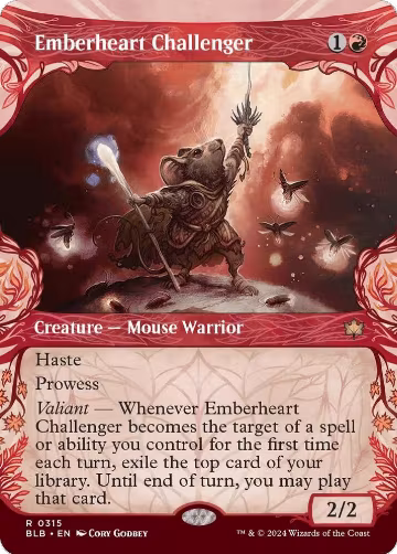 Emberheart Challenger (Showcase) (315), Bloomburrow — Magic card price
