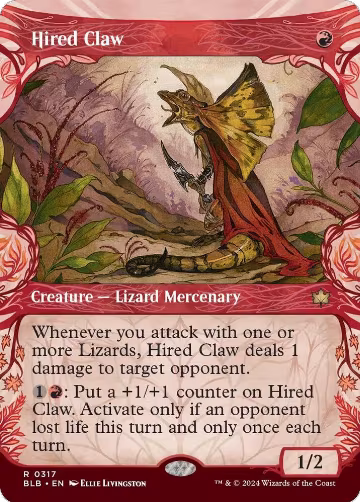 Hired Claw (Showcase) (317), Bloomburrow — Magic card price