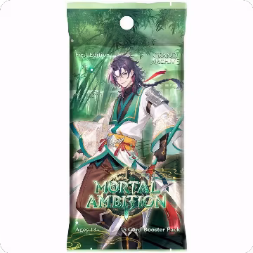 Mortal Ambition 1st Edition Booster Pack, Mortal Ambition — Grand Archive sealed product price