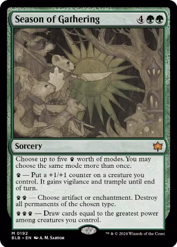 Season of Gathering (192), Bloomburrow — Magic card price