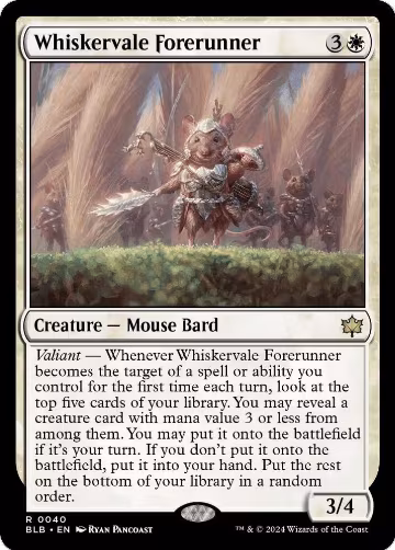 Whiskervale Forerunner (40), Bloomburrow — Magic card price