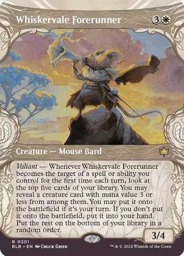 Whiskervale Forerunner (Showcase) (301), Bloomburrow — Magic card price