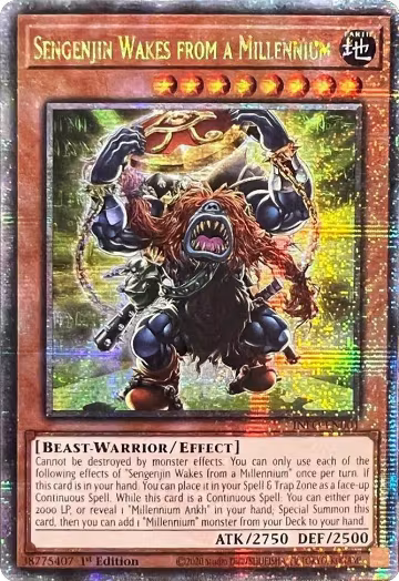 Sengenjin Wakes from a Millennium (Quarter Century Secret Rare) (INFO-EN001), The Infinite Forbidden — Yu-Gi-Oh! card price