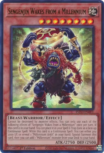 Sengenjin Wakes from a Millennium (INFO-EN001), The Infinite Forbidden — Yu-Gi-Oh! card price