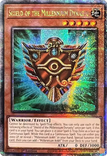 Shield of the Millennium Dynasty (Quarter Century Secret Rare) (INFO-EN003), The Infinite Forbidden — Yu-Gi-Oh! card price