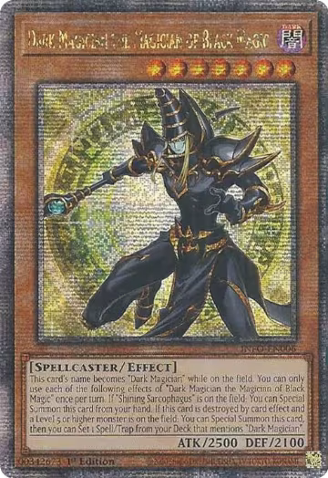 Dark Magician the Magician of Black Magic (Quarter Century Secret Rare) (INFO-EN006) — card price