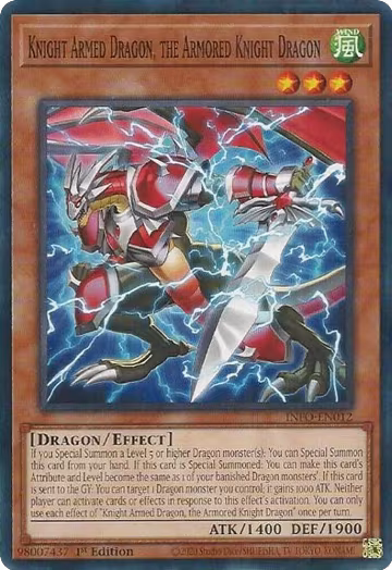 Knight Armed Dragon, the Armored Knight Dragon (INFO-EN012), The Infinite Forbidden — Yu-Gi-Oh! card price