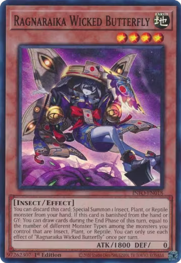 Ragnaraika Wicked Butterfly (INFO-EN018), The Infinite Forbidden — Yu-Gi-Oh! card price