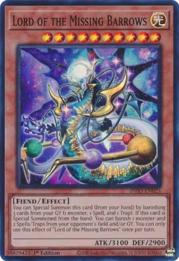 Lord of the Missing Barrows (INFO-EN023), The Infinite Forbidden — Yu-Gi-Oh! card price