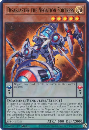 Disablaster the Negation Fortress (INFO-EN026), The Infinite Forbidden — Yu-Gi-Oh! card price