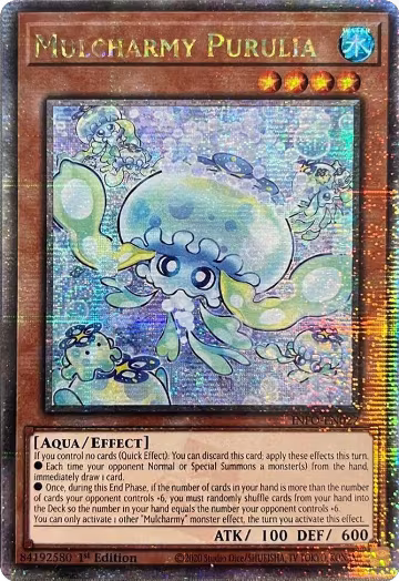 Mulcharmy Purulia (Quarter Century Secret Rare) (INFO-EN027), The Infinite Forbidden — Yu-Gi-Oh! card price
