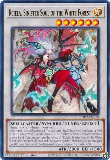 Rciela, Sinister Soul of the White Forest (INFO-EN039), The Infinite Forbidden — Yu-Gi-Oh! card price
