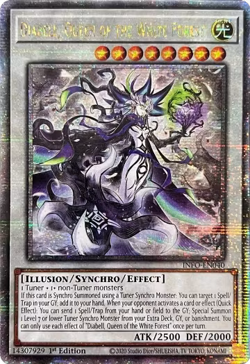 Diabell, Queen of the White Forest (Quarter Century Secret Rare) (INFO-EN040), The Infinite Forbidden — Yu-Gi-Oh! card price