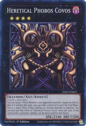Heretical Phobos Covos (INFO-EN045), The Infinite Forbidden — Yu-Gi-Oh! card price