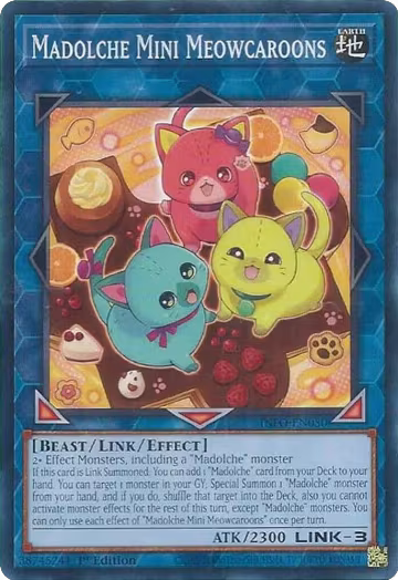 Madolche Mini Meowcaroons (INFO-EN050), The Infinite Forbidden — Yu-Gi-Oh! card price