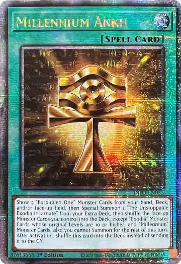 Millennium Ankh (Quarter Century Secret Rare) (INFO-EN053), The Infinite Forbidden — Yu-Gi-Oh! card price