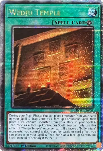 Wedju Temple (Quarter Century Secret Rare) (INFO-EN054), The Infinite Forbidden — Yu-Gi-Oh! card price