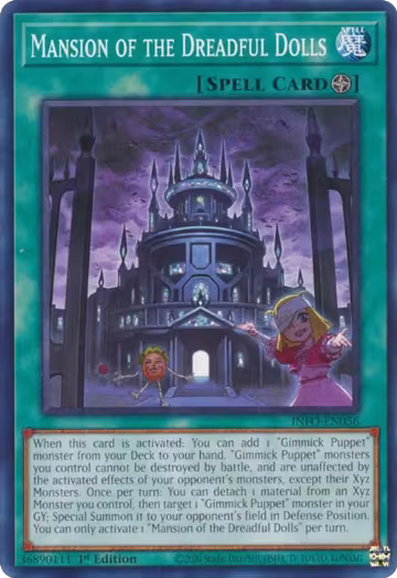 Mansion of the Dreadful Dolls (INFO-EN056), The Infinite Forbidden — Yu-Gi-Oh! card price